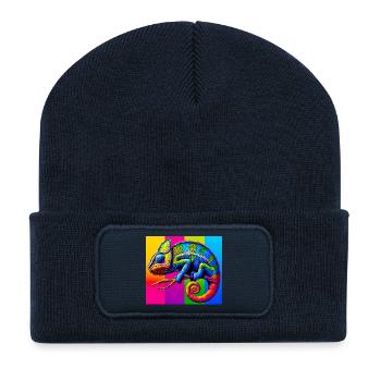 chameleon - Recycled Patch Beanie - french navy - Front