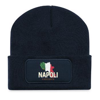 Neapel in Italien Kampanien Vintage Souvenir - Recycelte Patch Beanie - French Navy - Vorne
