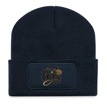 Club de la Mariée - Boule disco ! - Beanie recyclé à patch - bleu marine - Devant