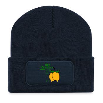Zitronen - Recycelte Patch Beanie - French Navy - Vorne