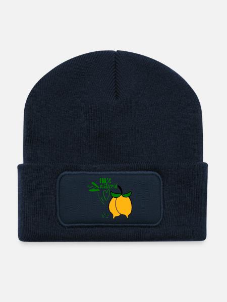 Zitronen - Recycelte Patch Beanie - French Navy