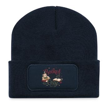 Booked & Cozy Autumn Harvest - Recycled Patch Beanie - french navy - Front