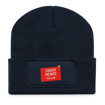 Couch Potato Run Club - Recycelte Patch Beanie - French Navy - Vorne