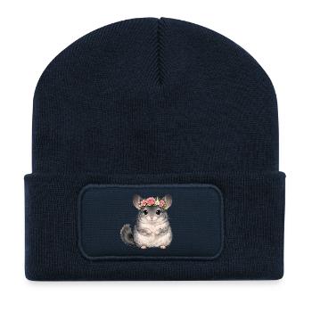 Chinchilla - Recycled Patch Beanie - french navy - Front