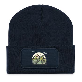Mountain bike lovers - Recycled Patch Beanie - french navy - Front