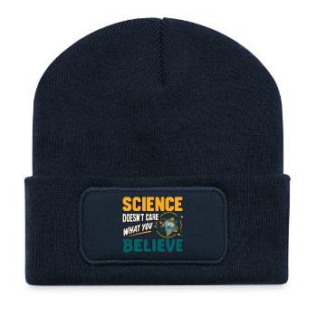Lustige Wissenschaftslehrerin Chemie Biologie Physik - Recycelte Patch Beanie - French Navy - Vorne