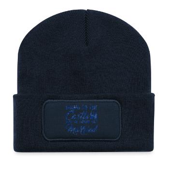 Mythe: Aller au château et We Gonna Get Marr - Beanie recyclé à patch - bleu marine - Devant