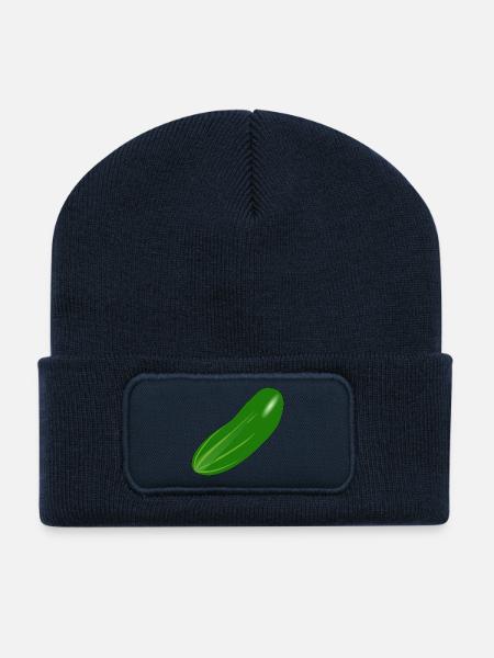 Gurke - Recycelte Patch Beanie - French Navy