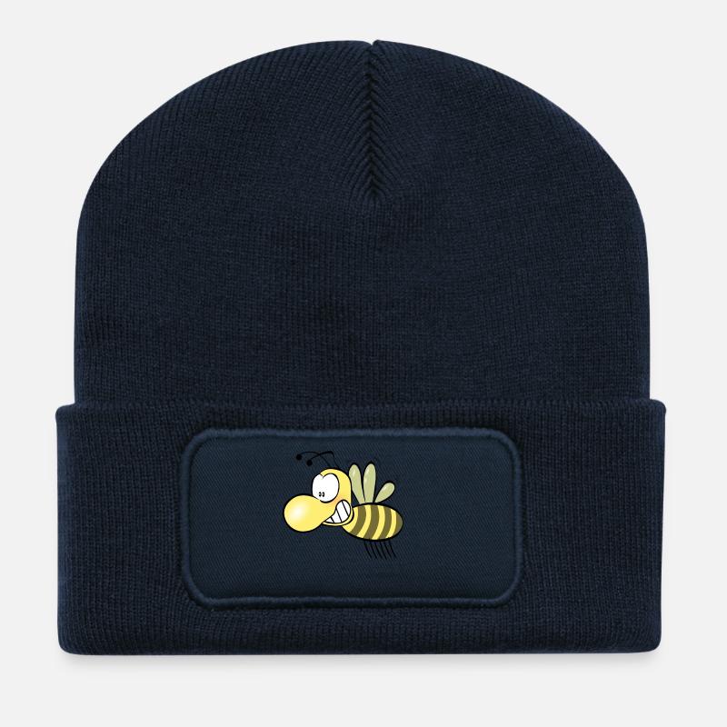 Funny bee - Recycled Patch Beanie - french navy