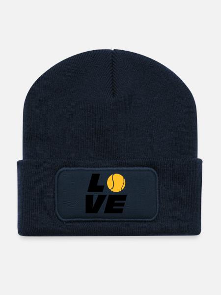 Tennis - Recycelte Patch Beanie - French Navy