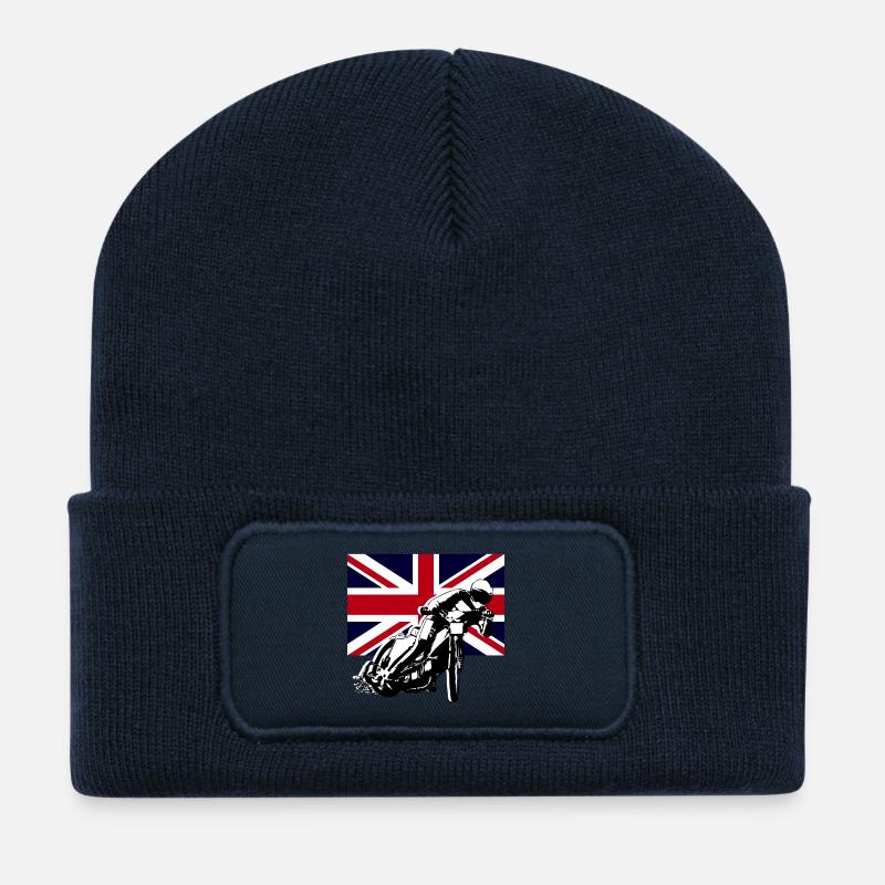 Speedway - Union Jack - Recycelte Patch Beanie - French Navy