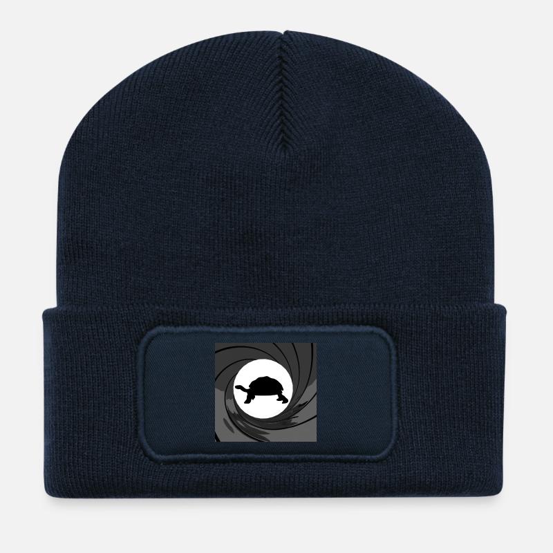 Bond turtle - Recycled Patch Beanie - french navy