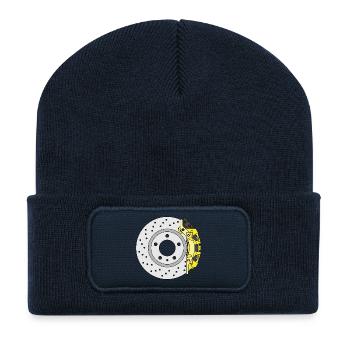 Yellow Rear Brake disc - Recycled Patch Beanie - french navy - Front