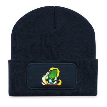 Smoke Weed,not Cigarettes - Recycelte Patch Beanie - French Navy - Vorne