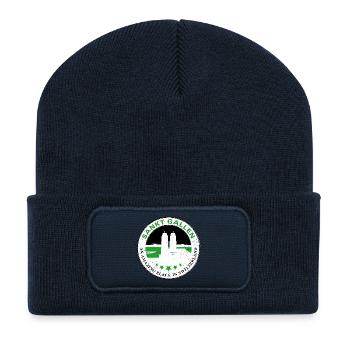 Sankt Gallen an amazing place in Switzerland - Recycelte Patch Beanie - French Navy - Vorne