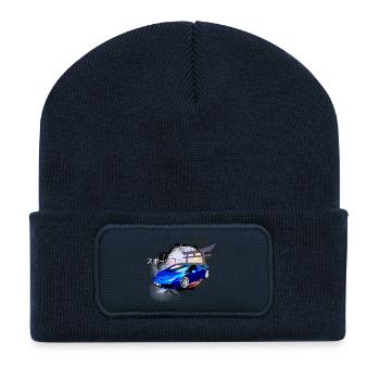 Sports car - Recycled Patch Beanie - french navy - Front