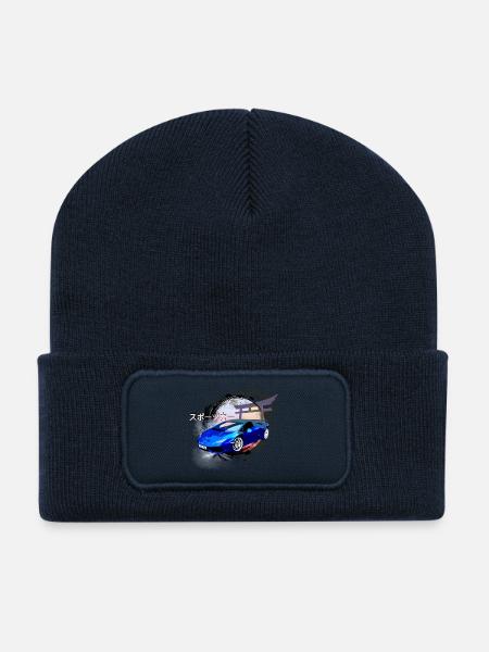 Sportwagen - Recycelte Patch Beanie - French Navy