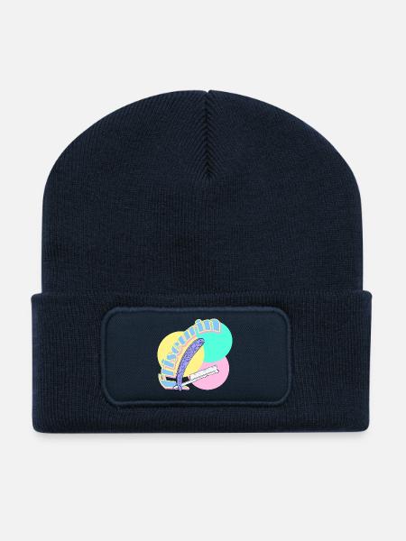 Friseurin Rasiermesser Friseur Salon - Recycelte Patch Beanie - French Navy