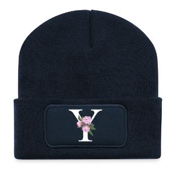 Y - Recycelte Patch Beanie - French Navy - Vorne