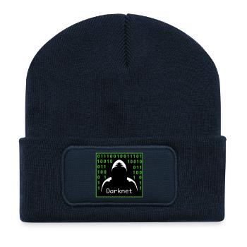 Darknet - Recycelte Patch Beanie - French Navy - Vorne