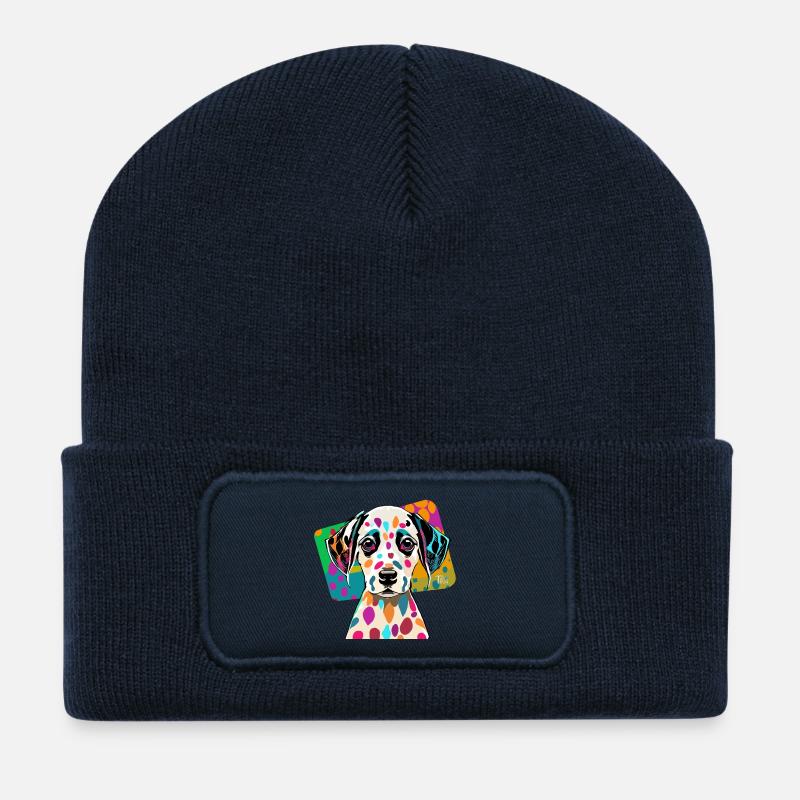 Dalmatiner - Recycelte Patch Beanie - French Navy