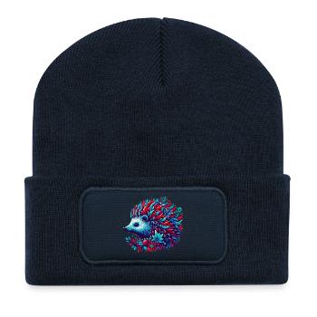 Hedgehog - Recycled Patch Beanie - french navy - Front