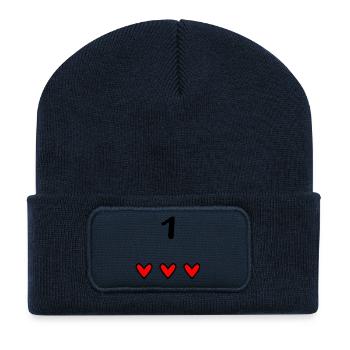 1. 1 YEAR. 1st ANNIVERSARY. BIRTHDAY 1 YEAR. - Recycled Patch Beanie - french navy - Front