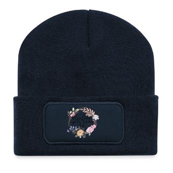 Einhörner lügen nicht - Recycelte Patch Beanie - French Navy - Vorne