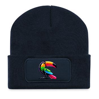 Tukan - Recycelte Patch Beanie - French Navy - Vorne