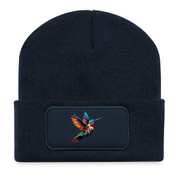 Hummingbird - Recycled Patch Beanie - french navy - Front