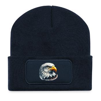 Eagle - Recycled Patch Beanie - french navy - Front