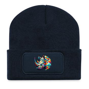 Nashorn - Recycelte Patch Beanie - French Navy - Vorne