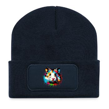 Hamster - Recycled Patch Beanie - french navy - Front