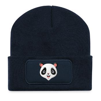 Panda face - Recycled Patch Beanie - french navy - Front