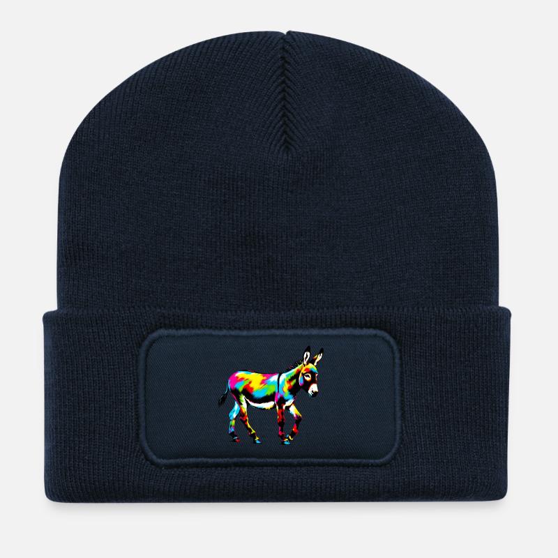 Donkey Mule - Recycled Patch Beanie - french navy