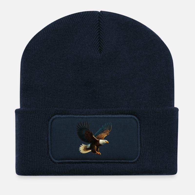 Adler - Recycelte Patch Beanie - French Navy