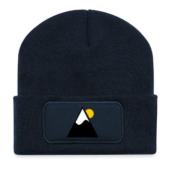SKI. SKI. SCHLÄGER. SCHNEE. SNOWBOARDEN - Recycelte Patch Beanie - French Navy - Vorne