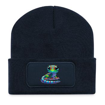 Gecko - Recycled Patch Beanie - french navy - Front