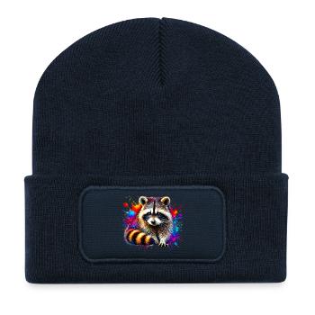 Raccoon - Recycled Patch Beanie - french navy - Front