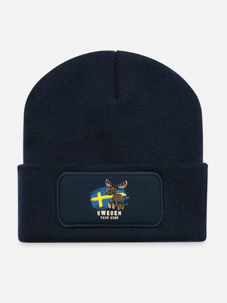 Sweden Tour 2025 - Recycelte Patch Beanie - French Navy