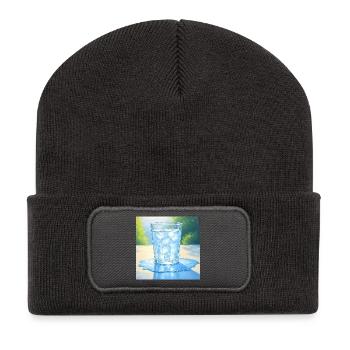 An cream in the sun - Recycled Patch Beanie - dark grey - Front