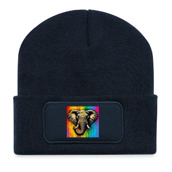 elephant - Recycled Patch Beanie - french navy - Front