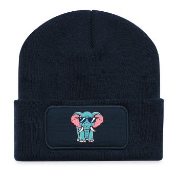 Elephant - Recycled Patch Beanie - french navy - Front
