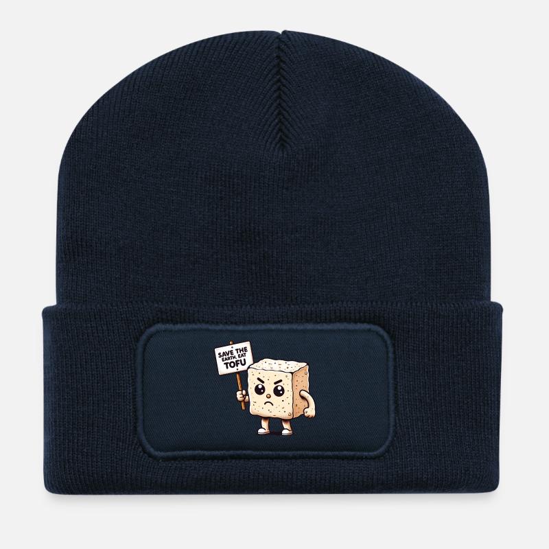 Tofu Erde Verteidiger - Recycelte Patch Beanie - French Navy