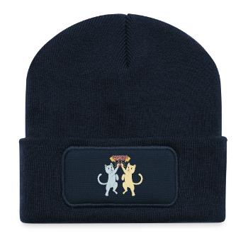 Friends Share Pawsitive Energy - Recycled Patch Beanie - french navy - Front