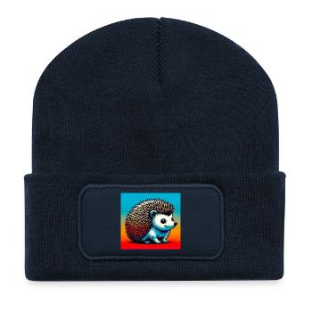 hedgehog - Recycled Patch Beanie - french navy - Front
