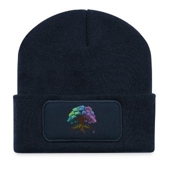 Tree - Recycled Patch Beanie - french navy - Front