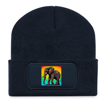 Elefant - Recycelte Patch Beanie - French Navy - Vorne