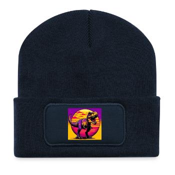 dinosaur - Recycled Patch Beanie - french navy - Front