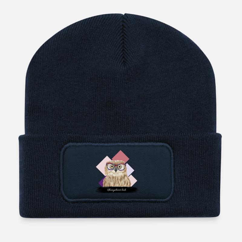 JvG Uhu "Uhungeheier liab." - Recycelte Patch Beanie - French Navy